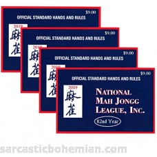National Mah Jongg League 2019 Large Size Card Mah Jongg Card 4 Pack B07PR4LDBC